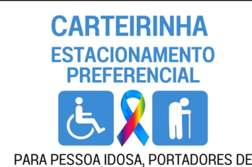 CARTEIRINHA DE ESTACIONAMENTO PREFERENCIAL